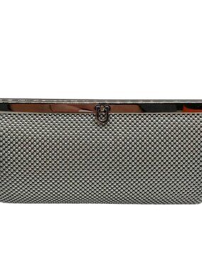 La Regale Silver Reddelle Sequin Crossbody Clutch Bag